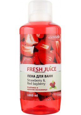 Пена для ванн Fresh Juice Strawberry & Red Bayberry, 1 л 